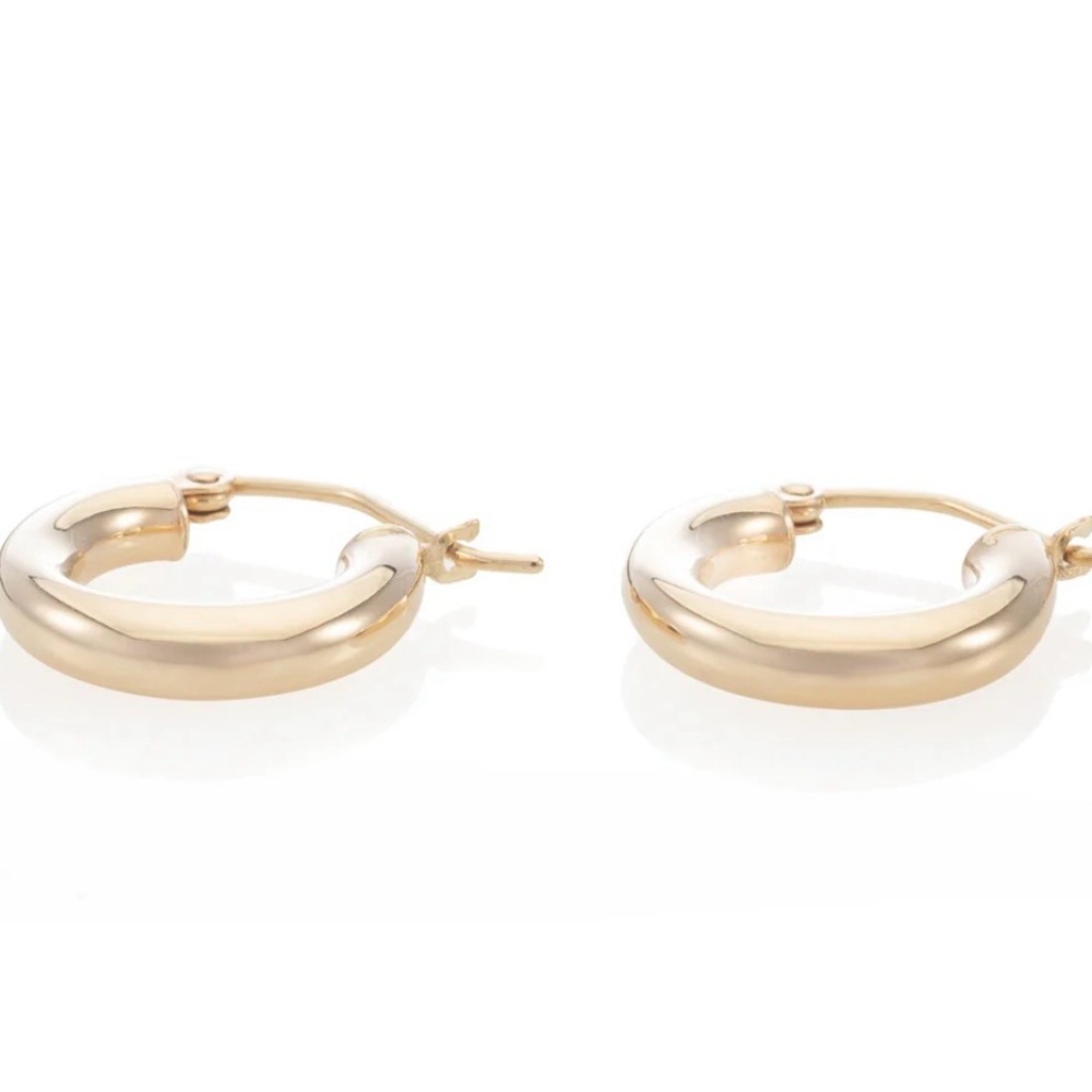 Zofia Day Co Thick Bubble Hoops - .5”